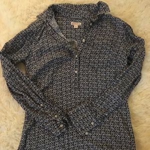 Geometric Merona Tunic Shirt
